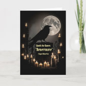 Raven Happy Halloween beroemd gemaakt door Edgar A Kaart (Voorkant)