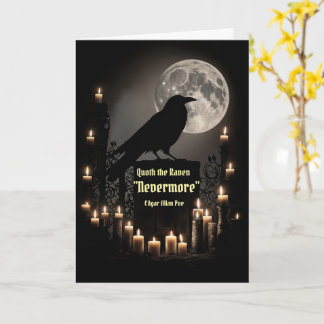 Raven Happy Halloween beroemd gemaakt door Edgar A Kaart