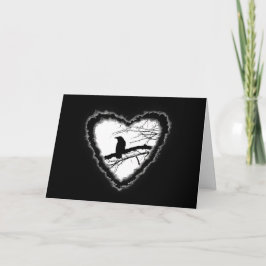 Raven Hart Valentijn Romance Liefde Kaart