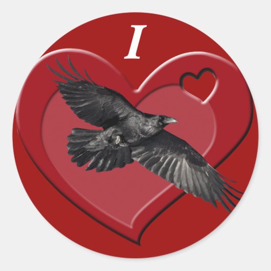 Raven & Heart Stickers (Voorkant)