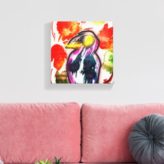 Raven herfst canvas afdruk (Insitu (Woonkamer))