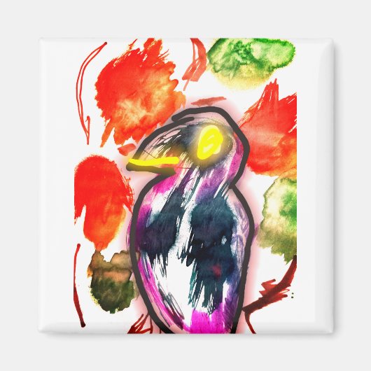 Raven herfst magneet (Voorkant)