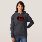 Raven Hoodie Jacket Women's Raven Crow Art Jacket (Voorkant volledig)