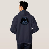 Raven Hoodie Jacket Women's Raven Crow Art Jacket (Achterkant volledig)