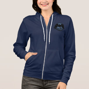 Raven Hoodie Jacket Women's Raven Crow Art Jacket