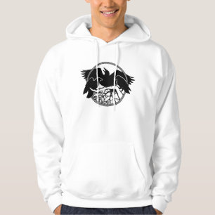 Raven Hoodie Mannen Raven Crow Art Sweatshirts