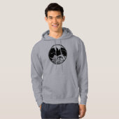 Raven Hoodie Mannen Raven Crow Art Sweatshirts (Voorkant volledig)
