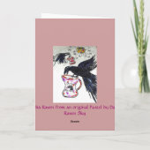 Raven houdt van Mochas Kaart (Achterkant)