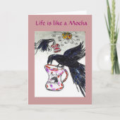 Raven houdt van Mochas Kaart (Voorkant)