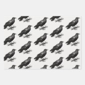 Raven Illustratie Inpakpapier Vel (Voorkant 2)