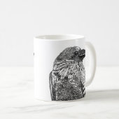 Raven Illustration Coffee Mok (Voorkant rechts)