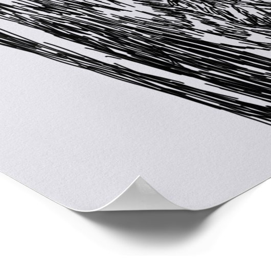 Raven Illustration Poster (Hoek)