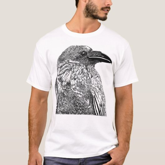 Raven Illustration T-shirt (Voorkant)