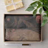 Raven in Bloemen 2 Decoupage Papier (Geschenk)