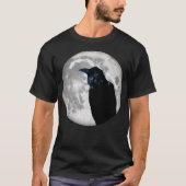 Raven in de maan t-shirt (Voorkant)