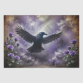Raven in de mist Decoupage Tissuepapier (Voorkant)
