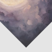 Raven in de Moonlight Waterverf Decoupage Tissuepapier (Detail)