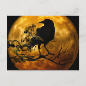 Raven in de nacht briefkaart (Voorkant)