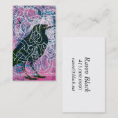 Raven in de Runestone Visitekaartje (Voorkant / Achterkant)