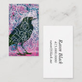 Raven in de Runestone Visitekaartje (Voorkant / Achterkant)