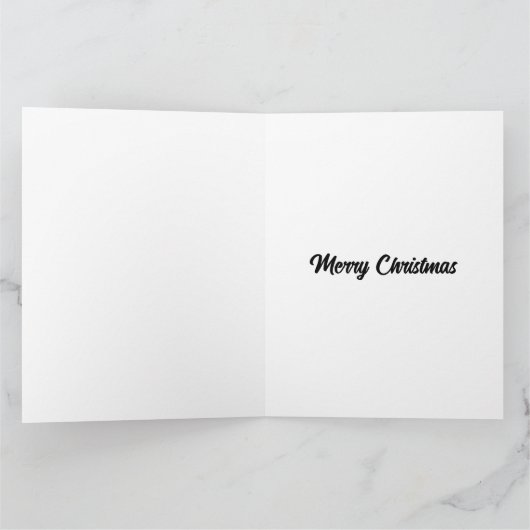 Raven in een kerstmuts kaart (Binnen)