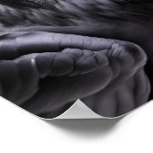 Raven in een kerstmuts poster (Hoek)