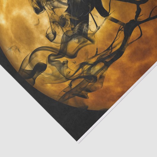 Raven in het motorlicht tissuepapier (Detail)