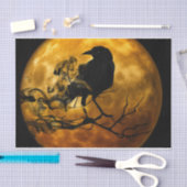 Raven in het motorlicht tissuepapier (Craft)