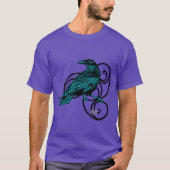 Raven in spiralen t-shirt (Voorkant)