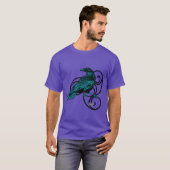 Raven in spiralen t-shirt (Voorkant volledig)