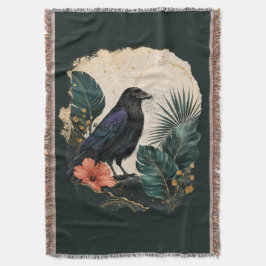 Raven in the Emerald Garden Deken