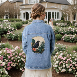 Raven in the Emerald Garden Denim Jacket