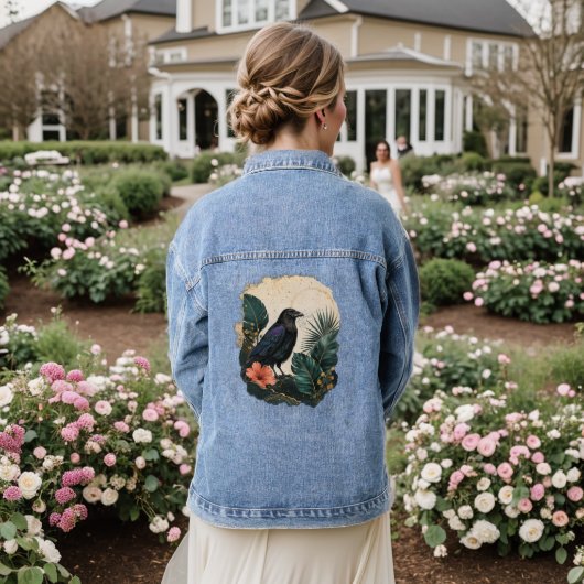 Raven in the Emerald Garden Denim Jacket (Huwelijk Achterkant)