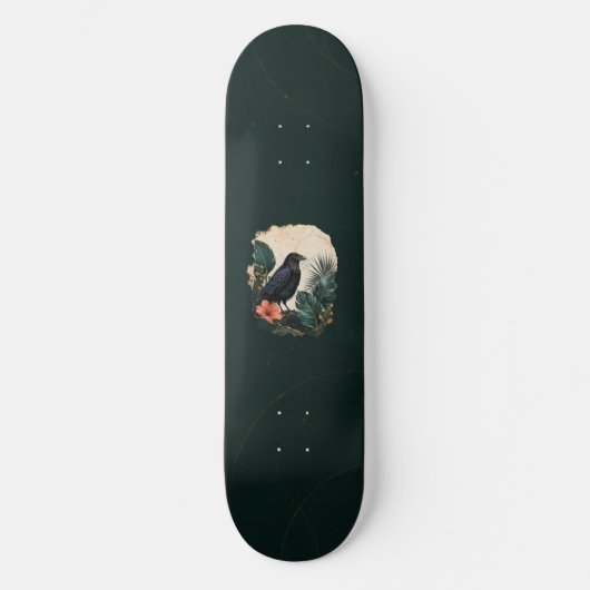 Raven in the Emerald Garden Persoonlijk Skateboard (Voorkant)