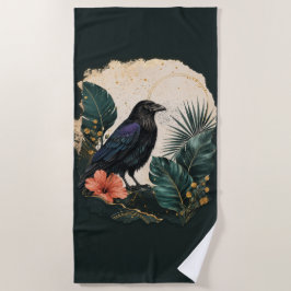 Raven in the Emerald Garden Strandlaken