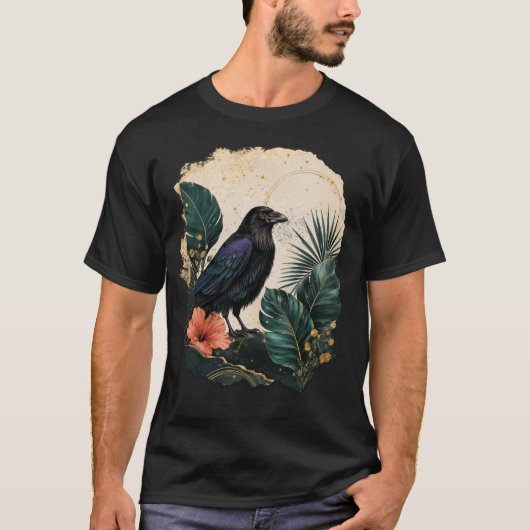 Raven in the Emerald Garden T-shirt (Voorkant)