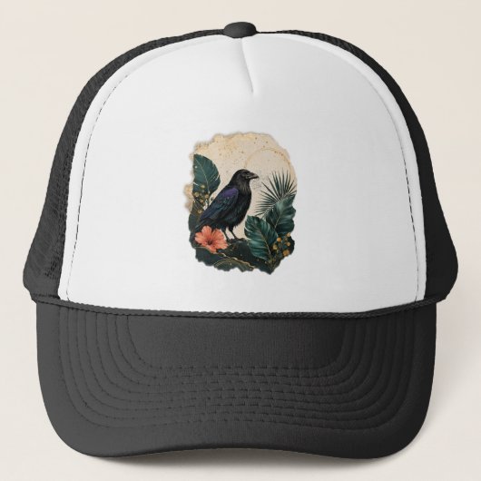 Raven in the Emerald Garden Trucker Pet (Voorkant)