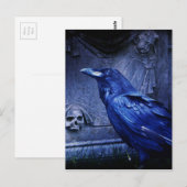 Raven in Tombstone Briefkaart (Voorkant / Achterkant)