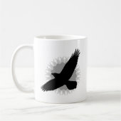 Raven in vlucht koffiemok (Links)
