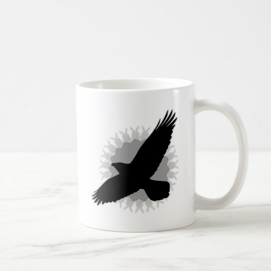Raven in vlucht koffiemok (Rechts)