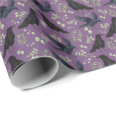 Raven Inpakpapier in Paars (Rol Hoek)