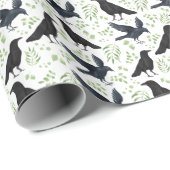 Raven Inpakpapier in Wit (Rol Hoek)