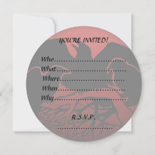 Raven Invitations Personalized Native Art Kaart
