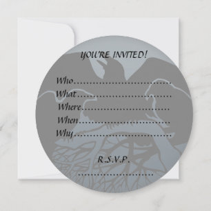 Raven Invitations Personalized Native Art Kaart