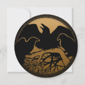 Raven Invitations Personalized Native Art Kaart (Voorkant)