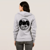 Raven Jacket Women's Raven/Crow Art Jacket Hoodie (Achterkant volledig)