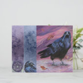Raven Junk Journal Page en Bladwijzer (Staand voorkant)