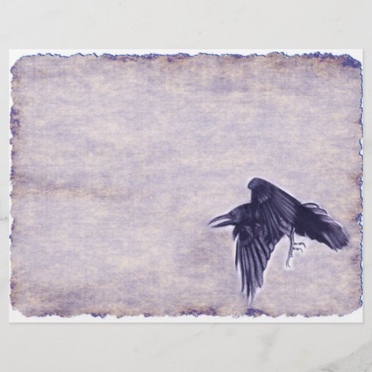 Raven Junk Journal Page en Bladwijzer (Achterkant)