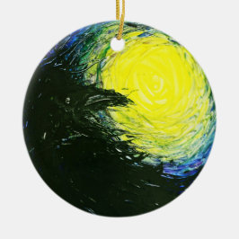 Raven Keramisch Ornament