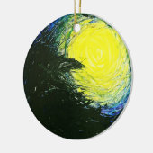 Raven Keramisch Ornament (Links)